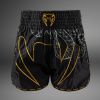 Muay Thai šortky Venum Serpenti - Black/Silver/Gold